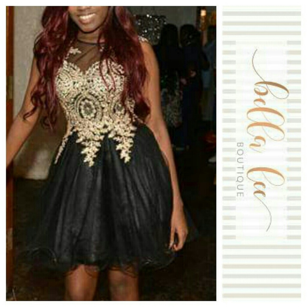 Sequins and Lace Dress.